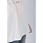 (L) ob style質感棉質連帽白色短袖上衣二手衣, , large