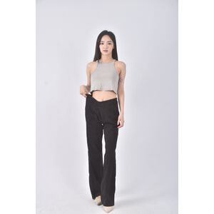 (S) hang ten丹寧牛仔質感羊毛羊毛黑色長褲二手衣