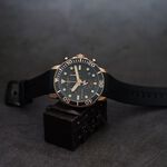 TISSOT 天梭 Seastar 1000 海洋之星300米計時手錶-黑x玫塊金框  T1204173705100, , large