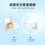 【Leo手機周邊專賣店】PHILIPS飛利浦 GaN氮化鎵PD 65W充電器 / DLP6341C, , large