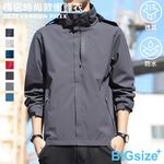 男版-防風 防潑衣 透氣 輕型衝鋒衣-黑/迷彩深灰...7色-0806119, , large