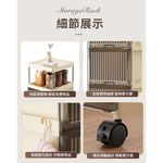 【AOTTO】28面寬附輪抽屜夾縫收納櫃-透黑色(AC-028BK), , large