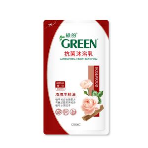 綠的抗菌沐浴乳玫瑰木補充包