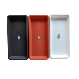 Brick Pattern Planter Tray Black&ndash;1.2 ft