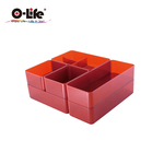 【O-Life】B-016 stacking storage box-white 5-piece set, , large