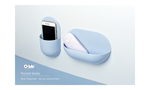 【O-Life】Wall magnetic storage 4-piece set-blue, , large