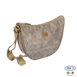 【Bric's】 X-collection 半月側背包 BXG45052 - 混羊毛堅果色, , large