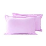 [CINN Far‑Infrared] Nano FIR Brushed Pillowcases – Lilac Pink 2‑Pack, , large