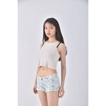 (XL) hollister丹寧牛仔質感圖紋藍色短褲二手衣, , large