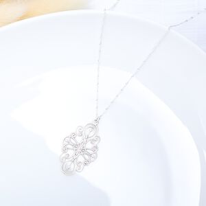 【Angel & Me】秘密花園 手工掐絲 s925 純銀 項鍊 生日 週年 畢業 情人節 聖誕節 禮物