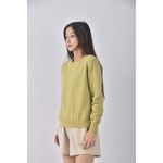 (L) miss studio質感圓領綠色長袖上衣二手衣, , large