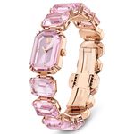 SWAROVSKI 施華洛世奇 八角方形水晶手鍊手錶 女錶-粉紅色/23x17mm(5630837), , large