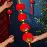 Little Red Lantern 7. 5cm New Year's charm 2 in 3 set #102, , large