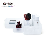 【O-Life】B-015 stacking storage box-black 5-piece set, , large