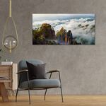 【御畫房】黃山雲海 國家一級畫師手繪油畫60×120cm(VF-137), , large