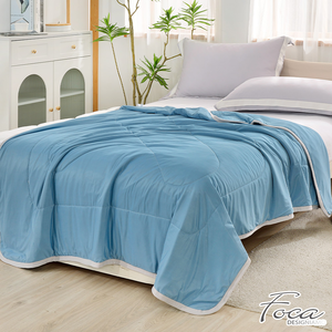 [LY SHIN BEDDING] FOCA Qinliang-Blue | Antibacterial silver ion anti-cold gauze quilt/four seasons quilt 150x200cm