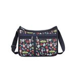 |快速出貨|Lesportsac Deluxe Everyday Bag 經典斜背包/ 紐約美食插畫風, , large