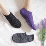[Kaimei Cotton Industry] 12 pairs set, random and excellent, MIT made in Taiwan, pure cotton anti-slip right-angle socks, diamond-shaped dots, Kaimei Cotton Industry, , large