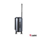 皇冠C-F1910 19.5吋前開霧面拉鍊登機箱, , large