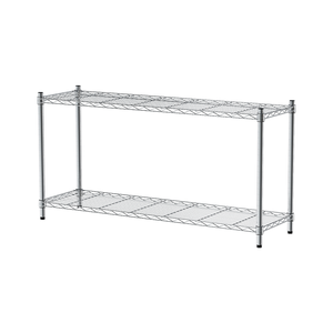 【Y HOUSE】120x35x60cm Lightweight Two-layer Iron Rack Iron Rack Shelf-Electroplating