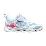 DIADORA迪亞多那 電光時尚童鞋 童運動鞋 兒童鞋 酷炫閃燈 魔鬼氈 寬楦 透氣 保護後跟 吸震 抗菌 黑白藍 藍粉, , large