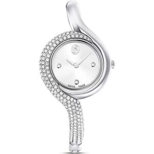 SWAROVSKI 施華洛世奇 Dextera 迷人曲線手鐲式水晶手錶 女錶-29mm 送禮推薦 5700996