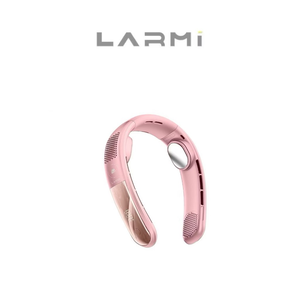 【Leo手機周邊專賣店】LARMI 無葉掛脖涼感風扇 / 櫻花粉