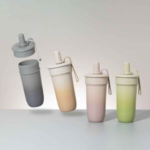 Soft Matte Tumbler With Straw 800ML