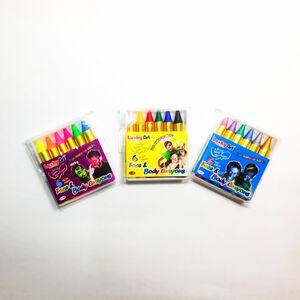 蜡藝 6色人體彩繪筆(袋裝)FC-6R~FC-6P蜡藝 6色人體彩繪筆(袋裝)-螢光色,  蜡藝 6色人體彩繪筆(袋裝)FC-6R~FC-6P蜡藝 6色人體彩繪筆(袋裝)-螢光色