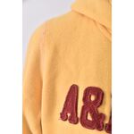 (M) abercrombie fitch質感棉質連帽黃色長袖上衣二手衣, , large