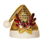 摩達客-金蔥格菱閃亮鹿角聖誕帽-金帽款-交換禮物耶誕派對推薦, , large