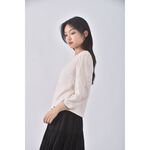 (M) earth music ecology棉質蕾絲粉色長袖上衣二手衣, , large