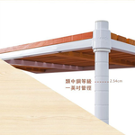【Y HOUSE】90x45x75cm pine two-layer storage rack rack iron rack - painted white teak, , large