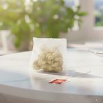 茶包【大號/小號】 免封口 規範茶包 反折式茶包袋 茶花濾袋 7.4cm 5.8cm 附掛繩 鹵包袋 中藥袋 泡茶袋, , large