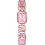 SWAROVSKI 施華洛世奇 八角方形水晶手鍊手錶 女錶-粉紅色/23x17mm(5630837), , large