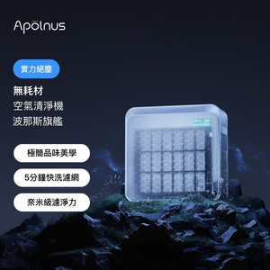 Apolnus Filter-Free Air Purifier – Nano-Grade Purification, Energy Star Certified, Large Area Coverage (Up to 60m²), C18ES-L