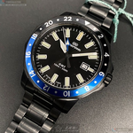 [星晴錶業]WAKMANN手錶,44mm,WA00028黑色錶面黑錶殼深黑色精鋼錶帶款, , large