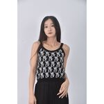 (S) j deluxe質感背心黑色上衣二手衣, , large