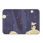 【Monster】 Luminous Soft Diatomaceous Earth Absorbent Mat – Interstellar Voyage (60x40cm) – Purple Series, , large