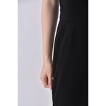 (XL) shein素面黑色連身裝二手衣, , large
