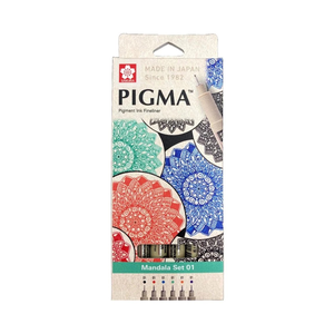 日本 SAKURA PIGMA筆格邁 代針筆套6入組-曼陀羅 / 組 XSDK01-MD6A