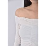 (S) 【安于晴Charlene私服】hellomi studio質感白色長袖上衣二手衣, , large