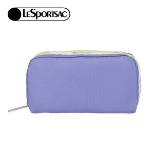 Lesportsac Rectangular Cosmetic 立體長形收納化妝包/ 紫羅蘭色