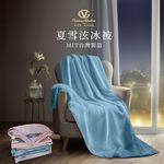 【吉梵尼 范侖鐵諾】150x180cm 台製夏雪炫冰被 涼感被 涼被, , large