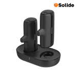 [亞瑟3C] solide 索力得 Gemini Pro 雙子座 5000mAh Type-C 便攜式2入行動電源+充電盤, , large