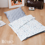 BUHO 台灣製 天然純棉透氣雙層紗兒童睡墊四季被三件組-(多款任選), , large