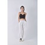 (M) 【安于晴Charlene私服】calvin klein高腰運動質感白色長褲二手衣, , large