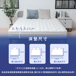 【KIKY】二代德式療癒型舒眠護背彈簧床墊, , large