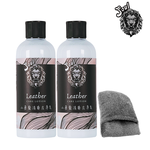 【Soul】 小蒼蘭頂級清爽皮革乳400ml兩入優惠組(送皮革綿), , large