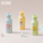 【KOM】夢想系列 台製316不鏽鋼兒童隨身瓶 兒童水壺500ml(附吸管 背帶), , large